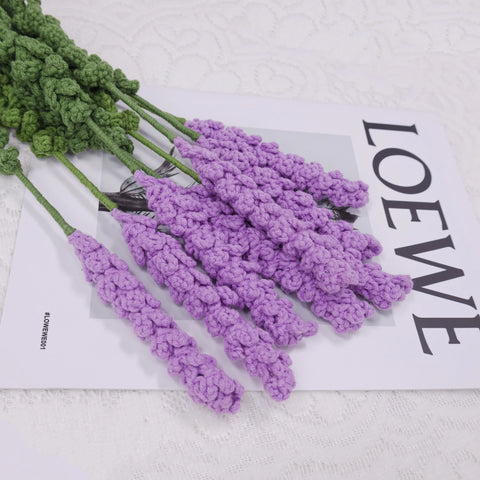 YSHomy Crochet Flowers of Lavender (Set of 3)