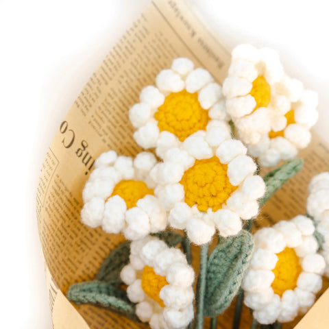 YSHomy Crochet Flowers of Daisy (Set of 3)