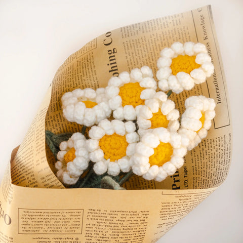 YSHomy Crochet Flowers of Daisy (Set of 3)