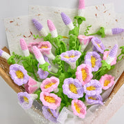 YSHomy Häkel-Strauß mit Prunkwinde – Geburtsblume September