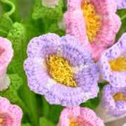 YSHomy Häkel-Strauß mit Prunkwinde – Geburtsblume September