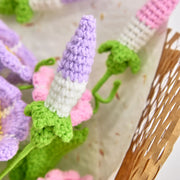 YSHomy Häkel-Strauß mit Prunkwinde – Geburtsblume September