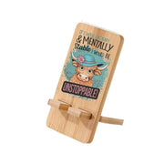 YSHomy Wooden Phone Holder with Custom Photo & Text