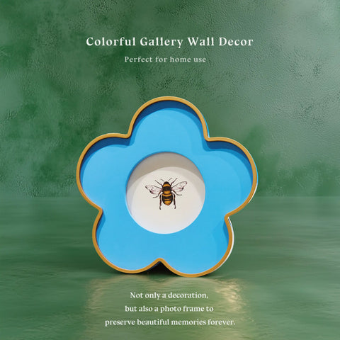 YSHomy Colorful Peacock Collage Photo Frames in Flower Shape for Wall Art