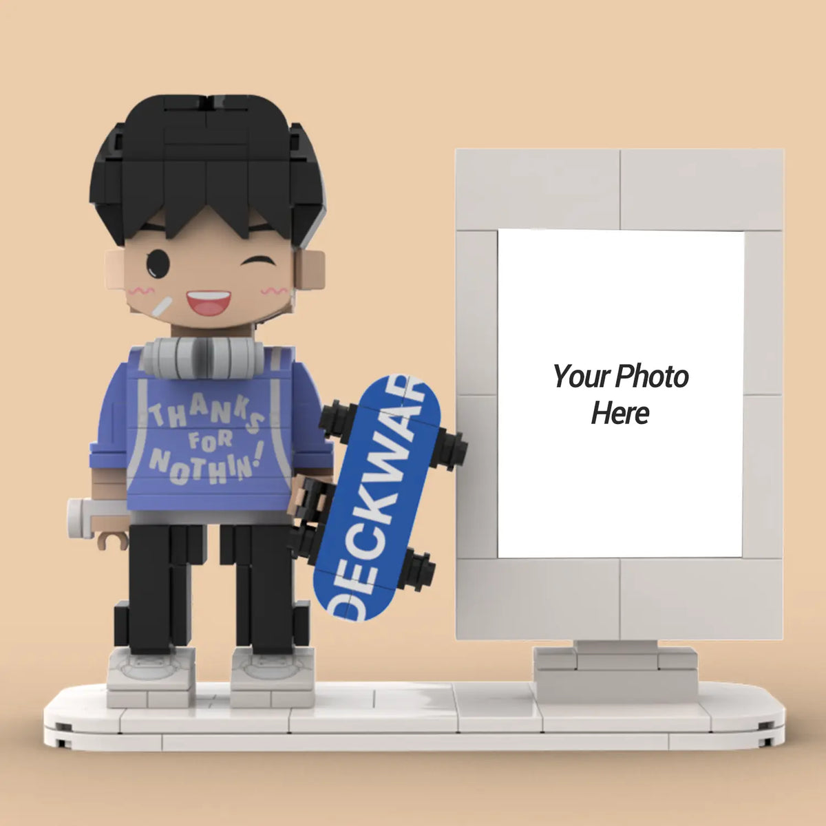 YSHomy Custom Brick Figures from Your Photo - Photo Frame Style
