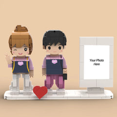 YSHomy Custom Brick Figures from Your Photo - Photo Frame Style