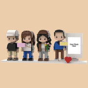 YSHomy Figure di Mattoncini Personalizzate dalla Tua Foto - Stile Cornice Fotografica