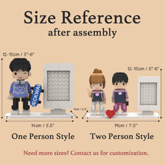 YSHomy Custom Brick Figures from Your Photo - Photo Frame Style