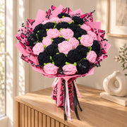 YSHomy Riesiger Häkelrosenstrauß mit becherförmigen Rosen