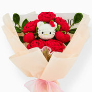 YSHomy bouquet au crochet HK et roses rouges