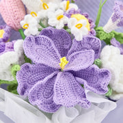 YSHomy Häkel-Eustoma Morgen Glory Rose Tulpe Strauß