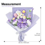 YSHomy Häkel-Eustoma Morgen Glory Rose Tulpe Strauß