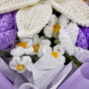 YSHomy Gehäkelter Lilien-Prunkwinden-Aster-Rosen-Strauß
