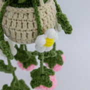 YSHomy Crochet Car Hanging with Rose & Daisy Flowers