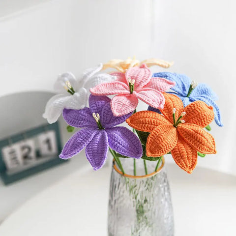 YSHomy Crochet Flowers of Lily (Set of 3)