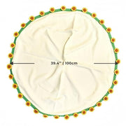 YSHomy Couverture en crochet - Tournesol