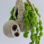 YSHomy Crochet Sloth Bear Flower Basket Car Hanging
