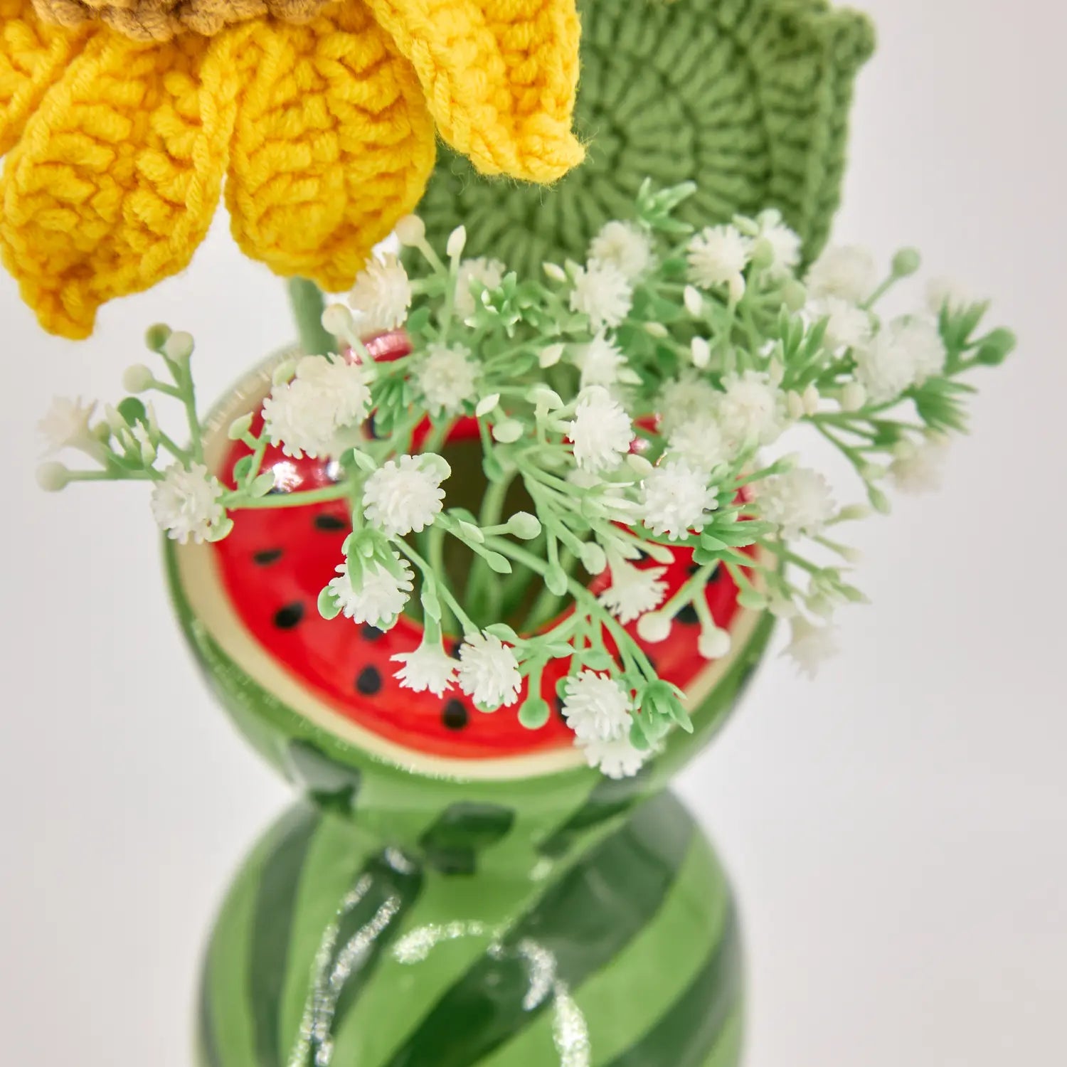 YSHomy Mini Crochet Sunflower Set