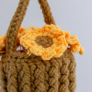 YSHomy Crochet Sunflower Basket Car Hanging