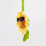 YSHomy Crochet Double-Faced Sunflower Car Hanging