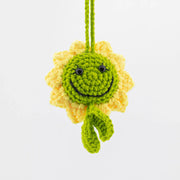 YSHomy Crochet Double-Faced Sunflower Car Hanging