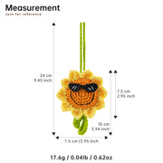 YSHomy Crochet Double-Faced Sunflower Car Hanging